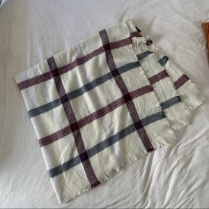 Garage brand Oversized plaid blanket scarf
